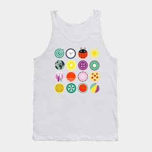 Colorful circle shapes Tank Top